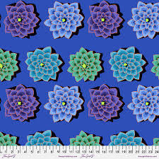 FS K. Fassett Shadow Flower Blue