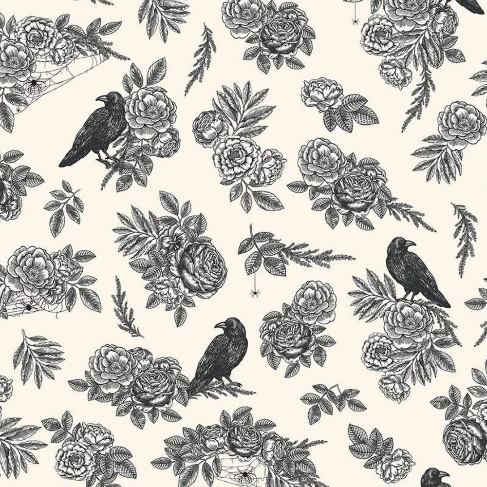 RB Cream Floral C14620 Sophisticated Halloween