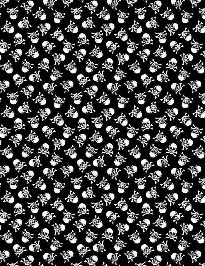 TT Black Tossed Mini Skulls-Gail Cadden