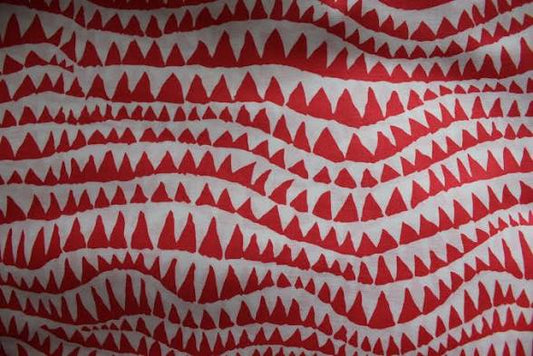 FS K. Fassett Sharks Teeth Red