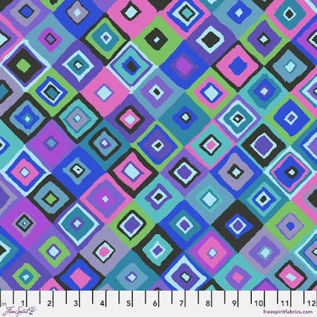 FS K. Fassett Square Dance Blue