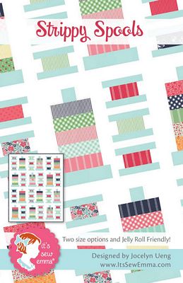 Strippy Spools Quilt Pattern by It’s Sew Emma