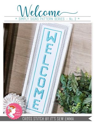 Welcome Simply Signs Cross Stitch Pattern