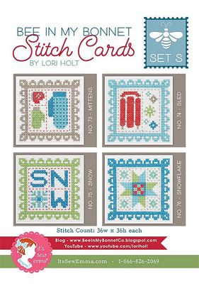 Bee in My Bonnet Stitch Card Set S Pattern