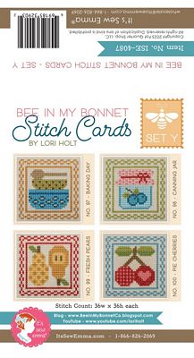 Bee in my Bonnet Stitch Cards Set Y