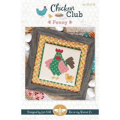 Penny Chicken Club #10 Cross Stitch
