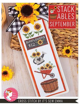 September Stackables Cross Stitch Pattern