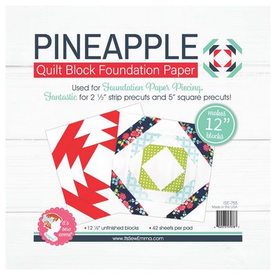 12inPineappleQuiltBlockFPP