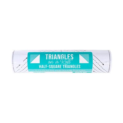TrianglesOnaRoll23/4inHalfSq50