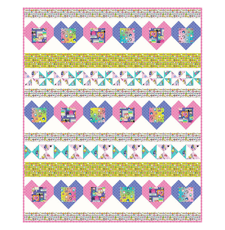 Joyful 44"/45" Cotton Fabric Pattern/Panel