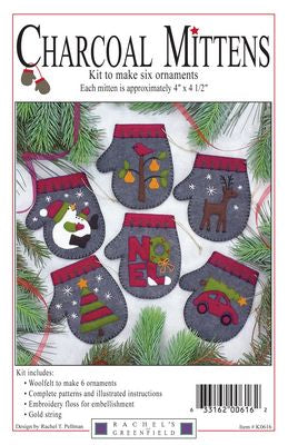 Charcoal Mittens Ornament Kit