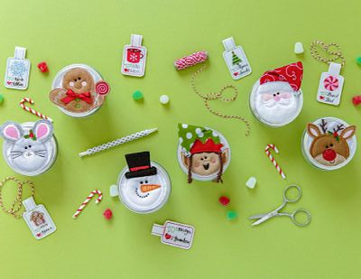 Hoiday Jar Toppers & Gift Tags