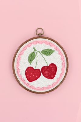 Punch Needle Embroidery Kit Life is Cherry Sweet