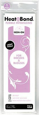 HeatnBond Fusible  Interfacing Lt 20 in x 1 yd