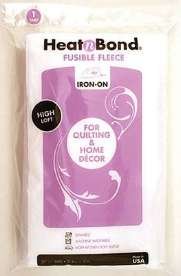 HeatnBond Fusible Fleece High Loft 20in x 1 Yard