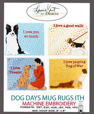 Dog Days Mug Rugs USB Version