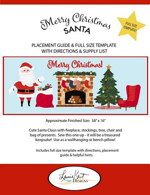 Merry Christmas Santa-Applique Pattern