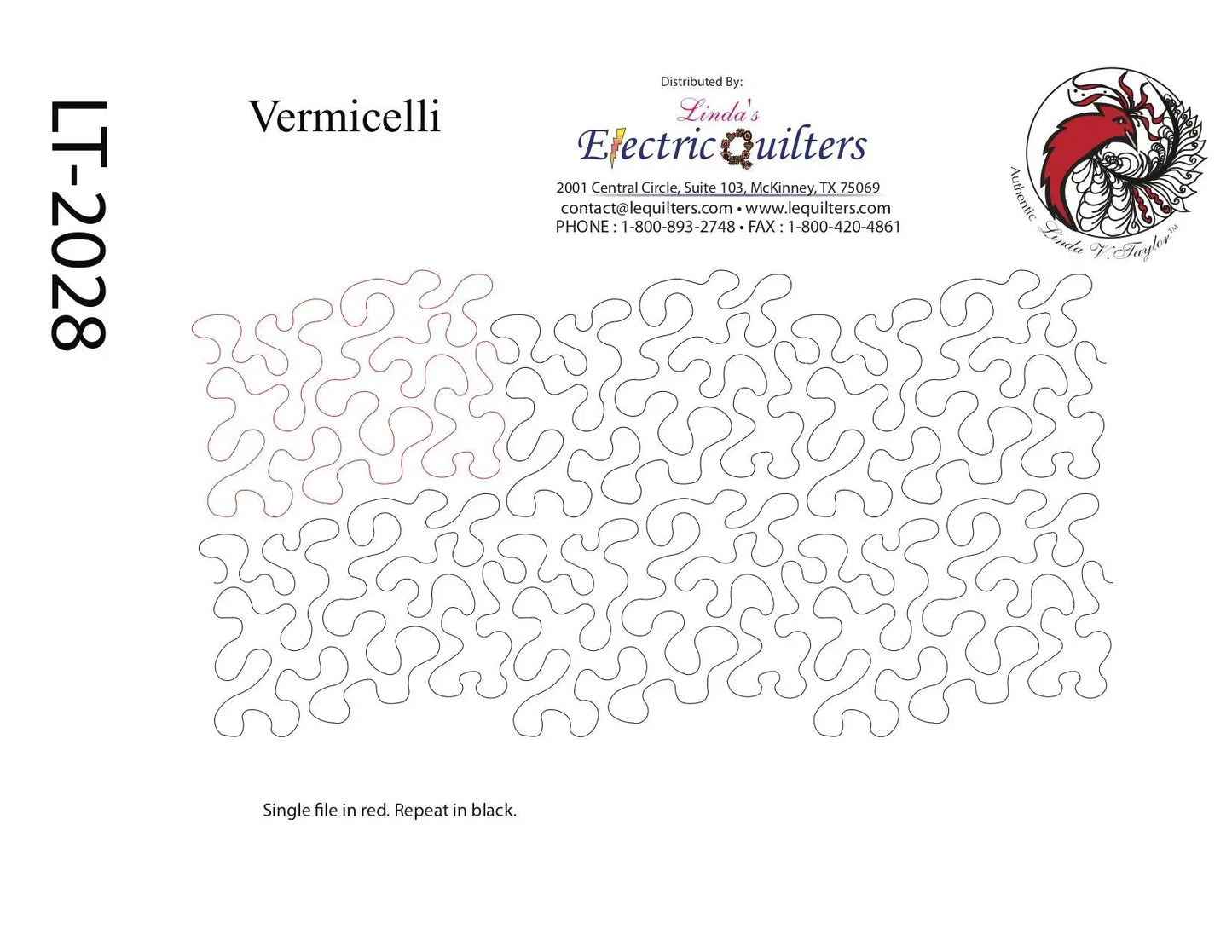 228 Vermicelli Pantograph by Linda V. Taylor