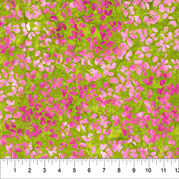 Leaf Olive Green 44"/45" Cotton Fabric Per Yard