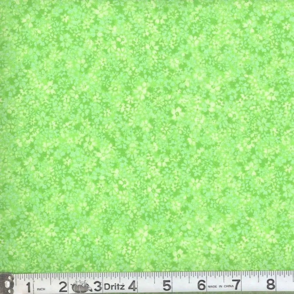 Lime Confetti Floral 45" wide Fabric per yard