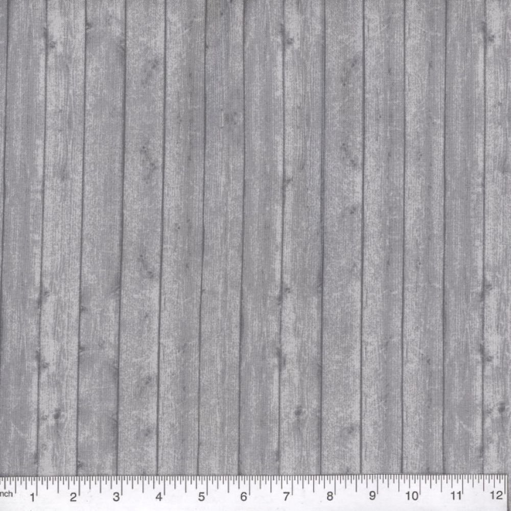 Lt Grey Wood Planks 45" wide Fabric per yard