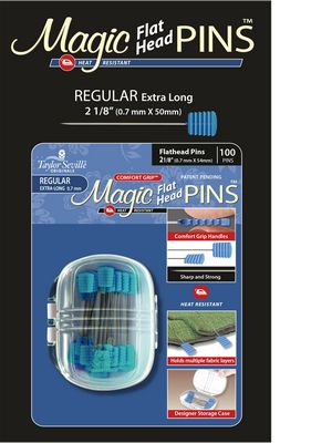 Magic Pins Flat Head Reg 100pc