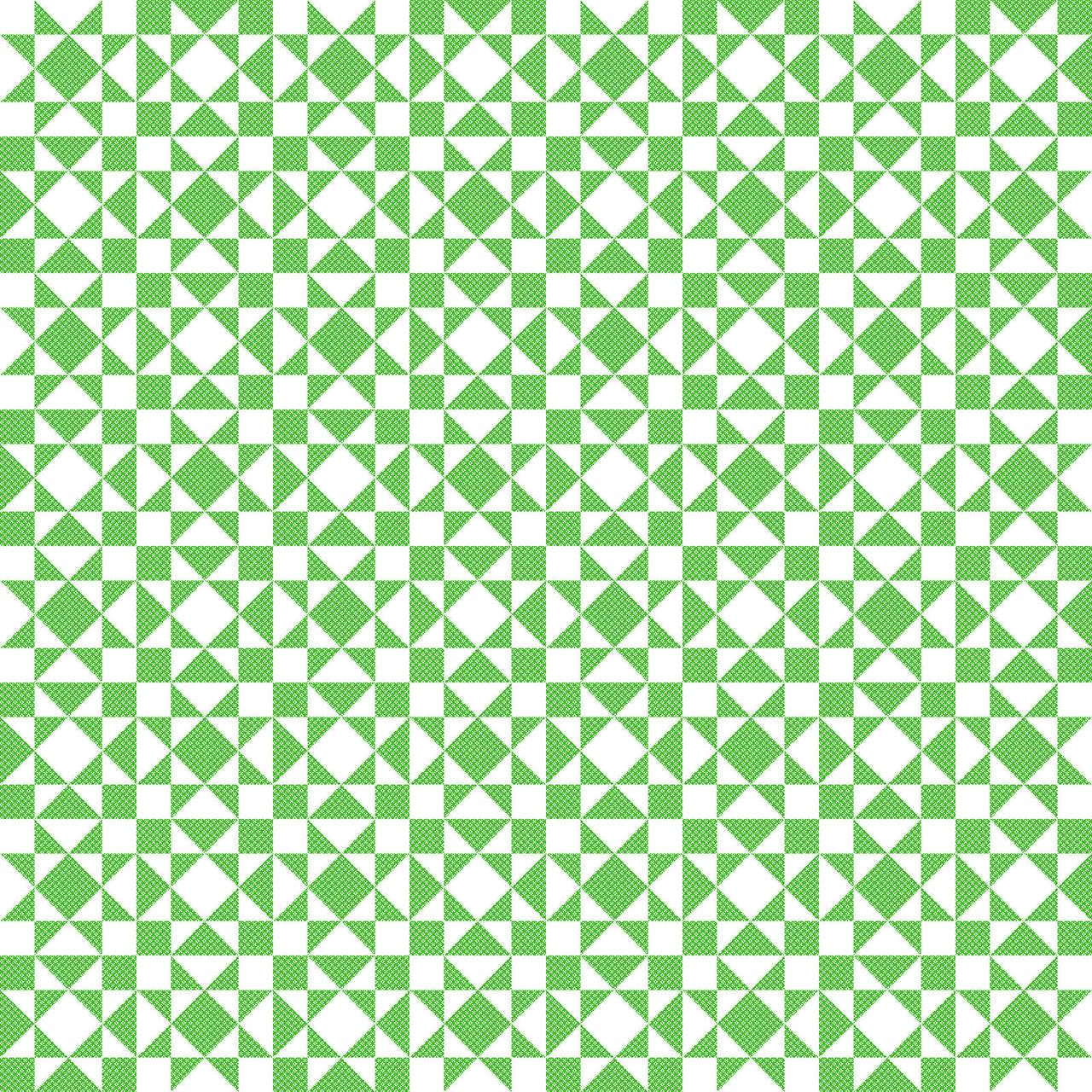 Green Colorblock Party Cheater Prints 108" Cotton Fabric Per Yard