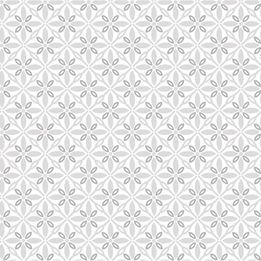 White Grey Tufted Cotton Wideback Fabric per yard