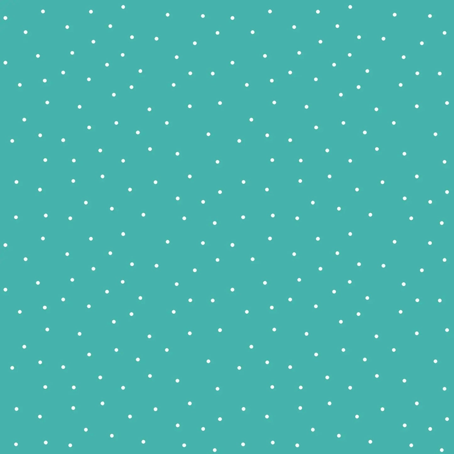 Green Aqua Small Dot Cotton Wideback Fabric per yard