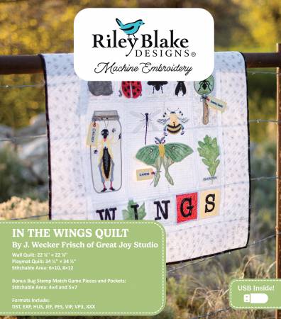 RB In The Wings Quilt Projects - Machine Embroidery USB