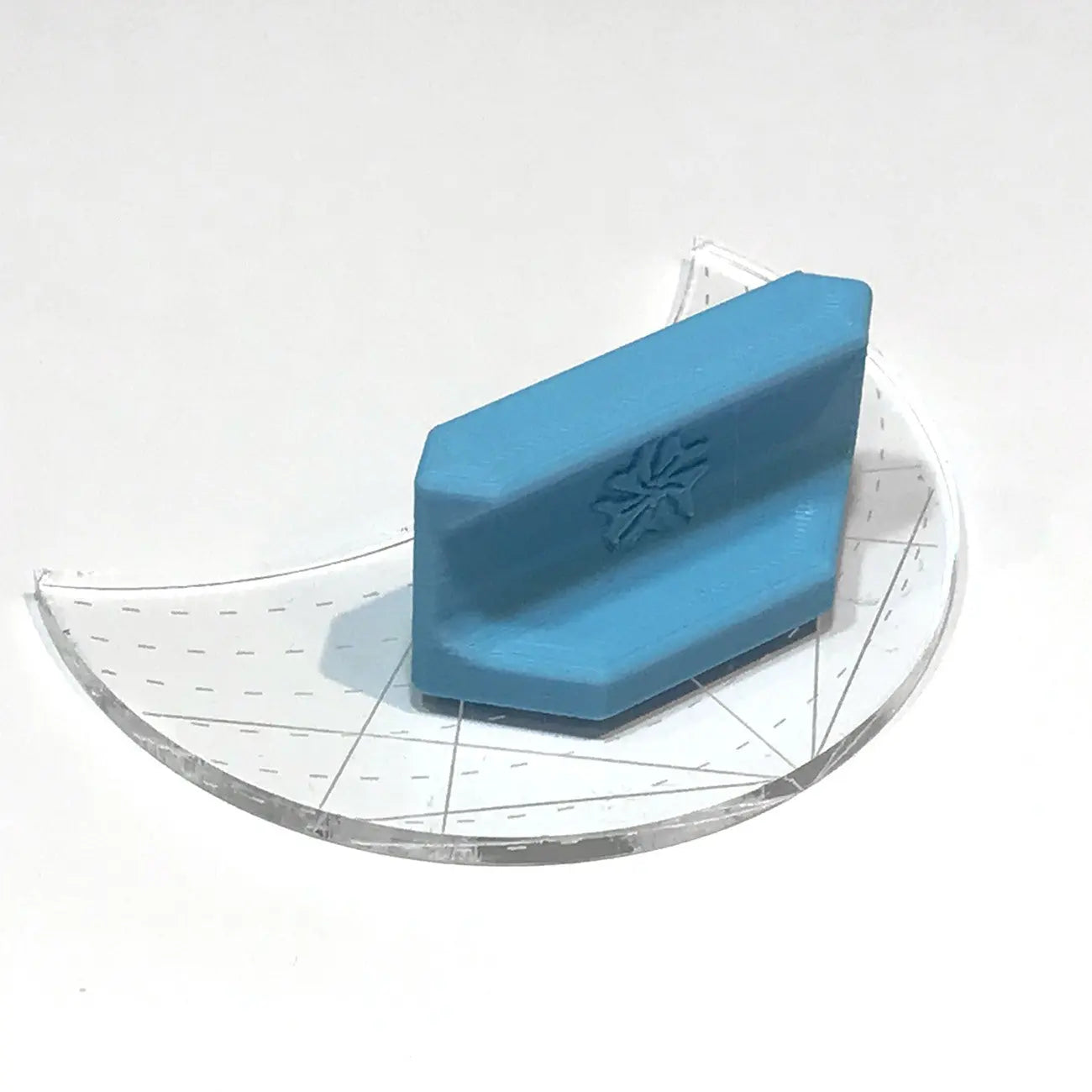 Magnetic Ruler Handle 2in Blue
