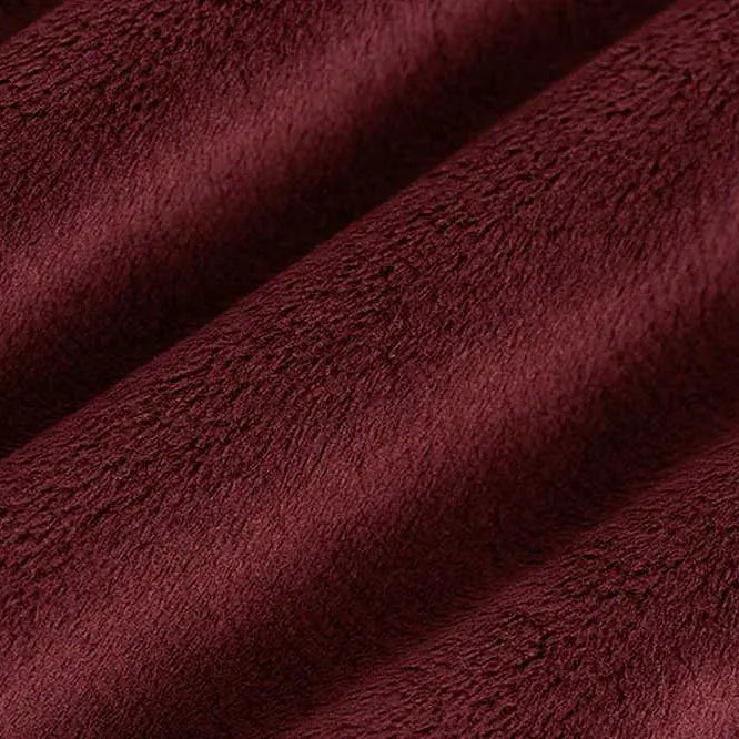 Merlot Solid Cuddle 3 58/60" Fabric per yard
