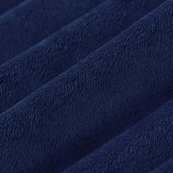 Midnight Blue Solid Cuddle 3 58/60" Fabric per yard
