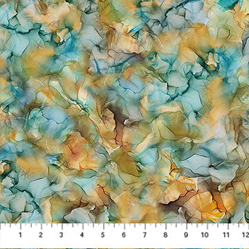 Multi Orange Raven's Call 44"/45" Cotton Fabric Per Yard