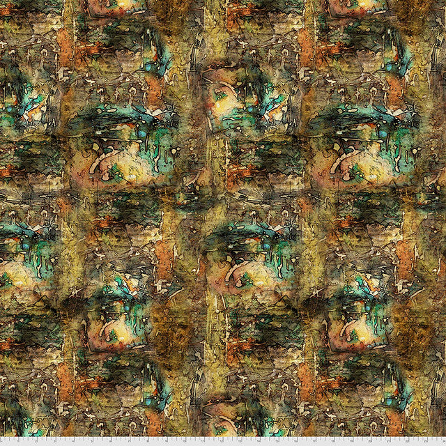 Multi Dropcloth Abandoned 44"/45" Cotton Fabric Per Yard