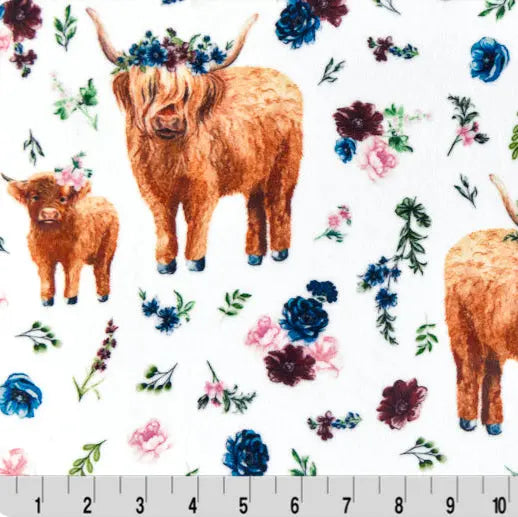 Multi Helga Highland Digital Cuddle Fabric - ( 3/4 Yard Pack )