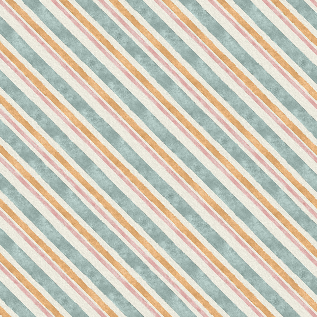 Multi Stripes Vintage Summer 43"/44" Cotton Fabric Per Yard