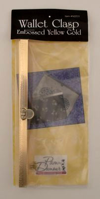 WalletClaspEmbossedYlwGold71/2