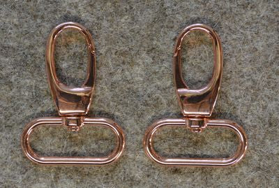 Rose Gold  Small Swivel Clip