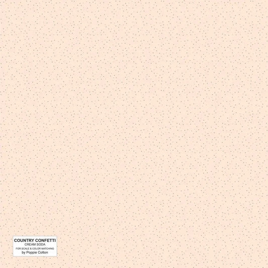 Natural Cream Soda Cotton 44"/45" Fabric Per Yard