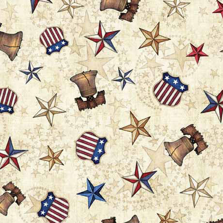 Natural Tan American Spirit Wideback Cotton Fabric per yard