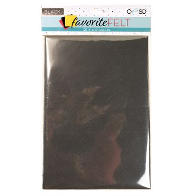 OESD Favorite Felt Black 2/pk