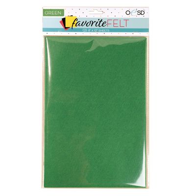 OESD Favorite Felt Green 2/pk