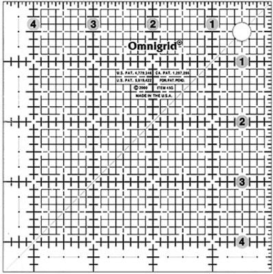 Omnigrid Square Ruler 4.5 in