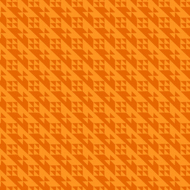 Orange Tilt Colorblock Party 43/44" Cotton Fabric Per Yard