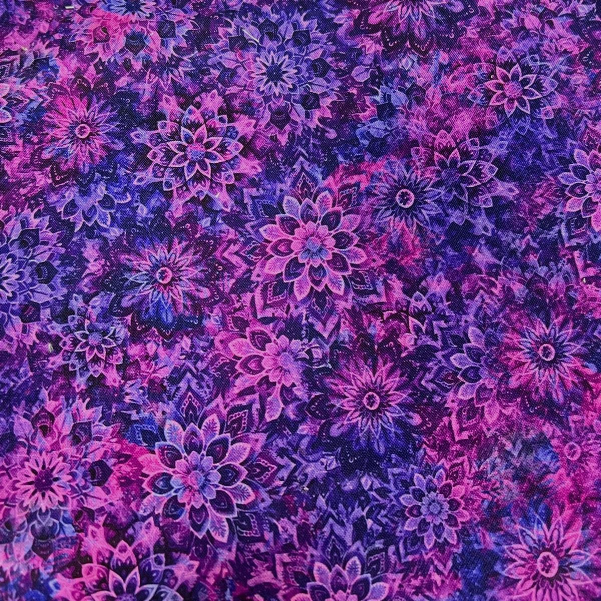 Orchid Purple Quilt Back - Dancin' Dahlias 108" wide Fabric per yard