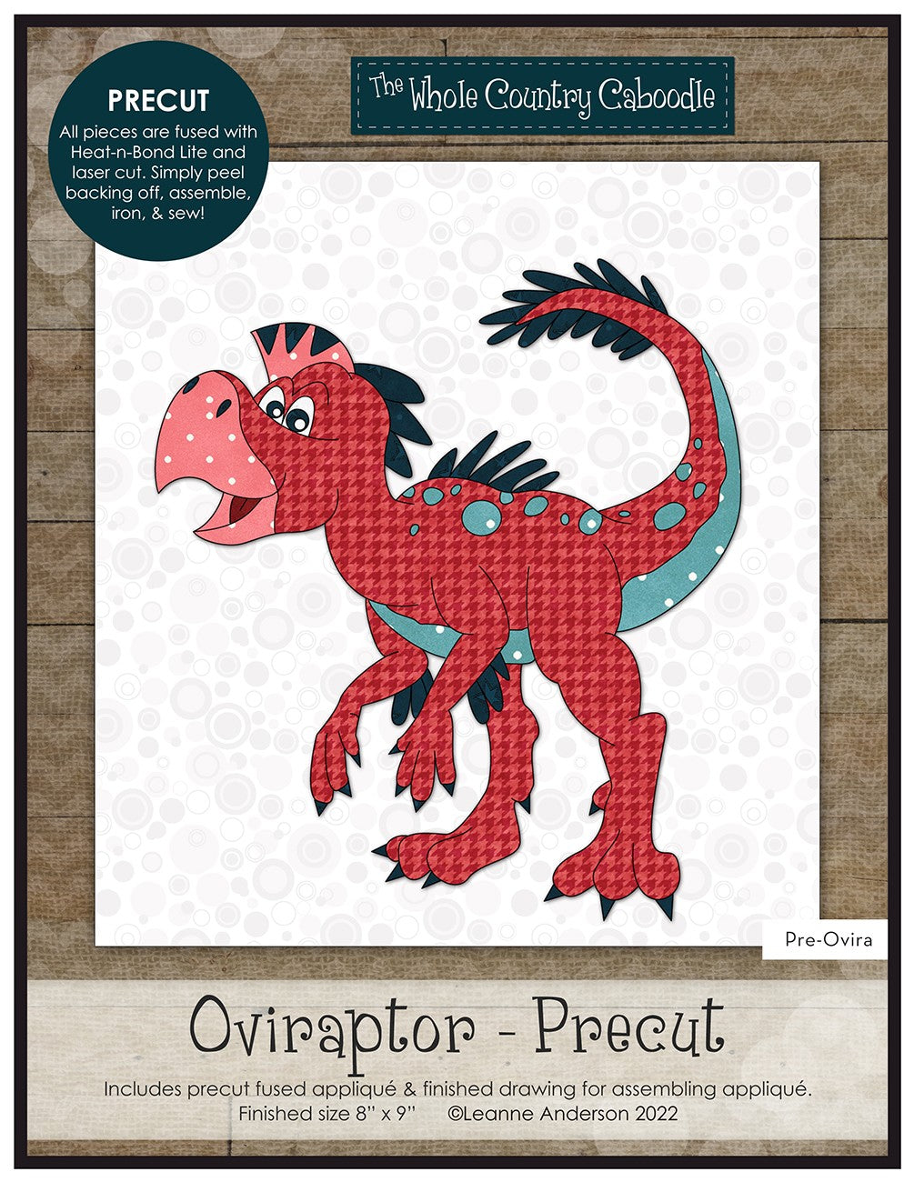 Oviraptor Precut Fused Applique Pack
