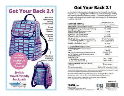 Got Your Back 2.1 Pattern