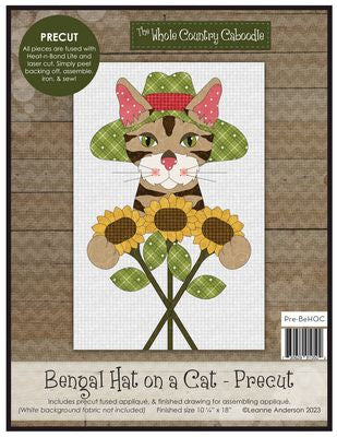 Bengal Hat on a Cat Precut Fused Applique Pack