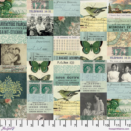 FS Teal Collage Tim Holtz  PWTH270